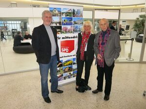 Hermann Päuser (Rat), Annegret Drobing (OV) und Dieter Heldt (BV) werden sich weiterhin für Hordel engagieren.