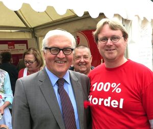 Auch Frank-Walter Steinmeier weiß nun, dass Hordel immer 100% bringt. Fast zumindest...